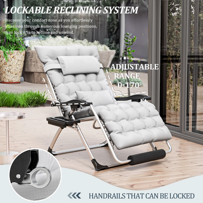 Adjustable Patio Recliner – Heavy-Duty Anti-Gravity Outdoor Lounge Chair | Ventayo