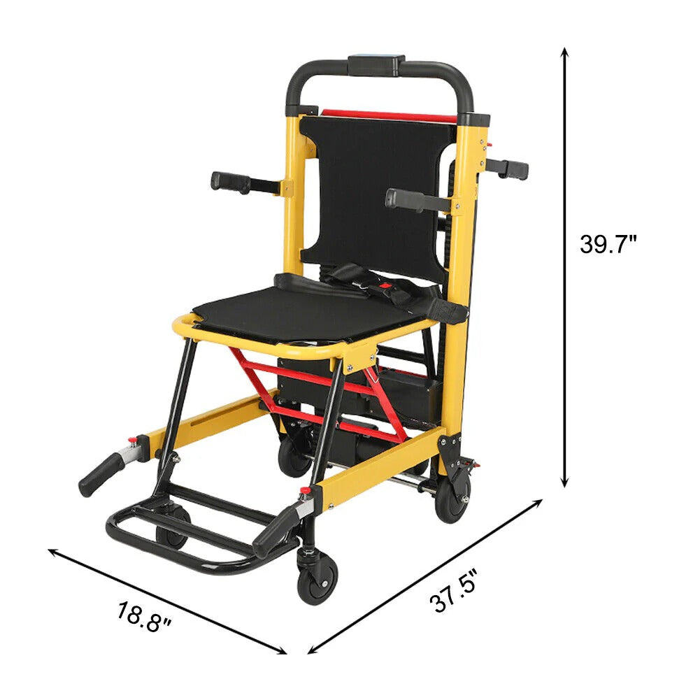 Motorized portable elderly stair climbing lift wheelchair