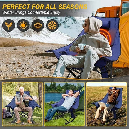 Oversized Heated Rocking Camping Chair