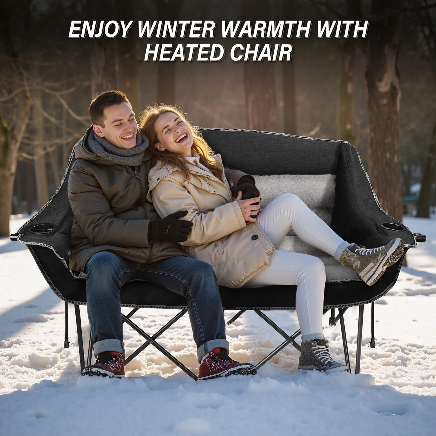Heated Double Camping Chair