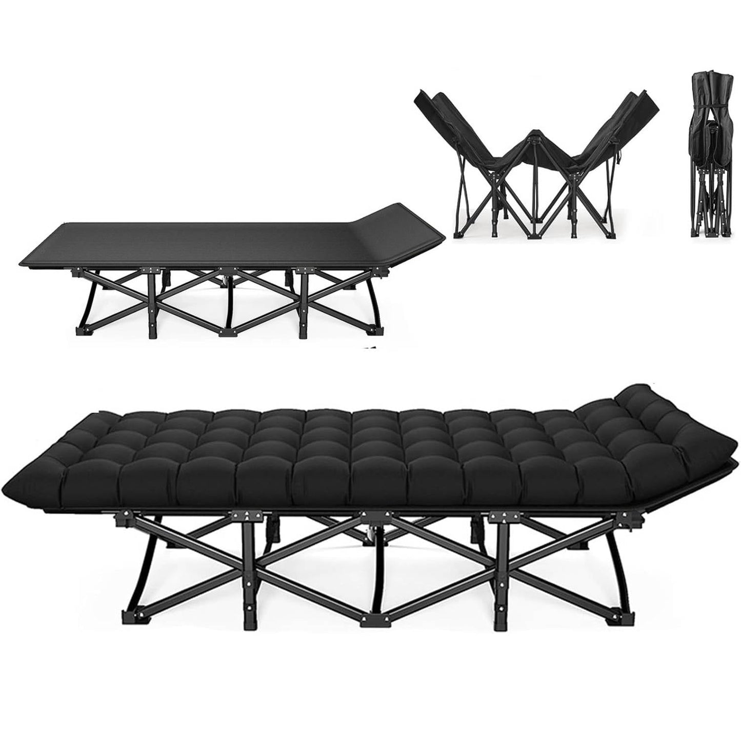 Folding Sleeping Cot With Mattress
