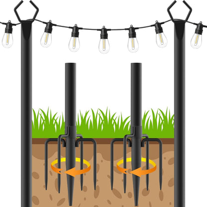 String Light Poles