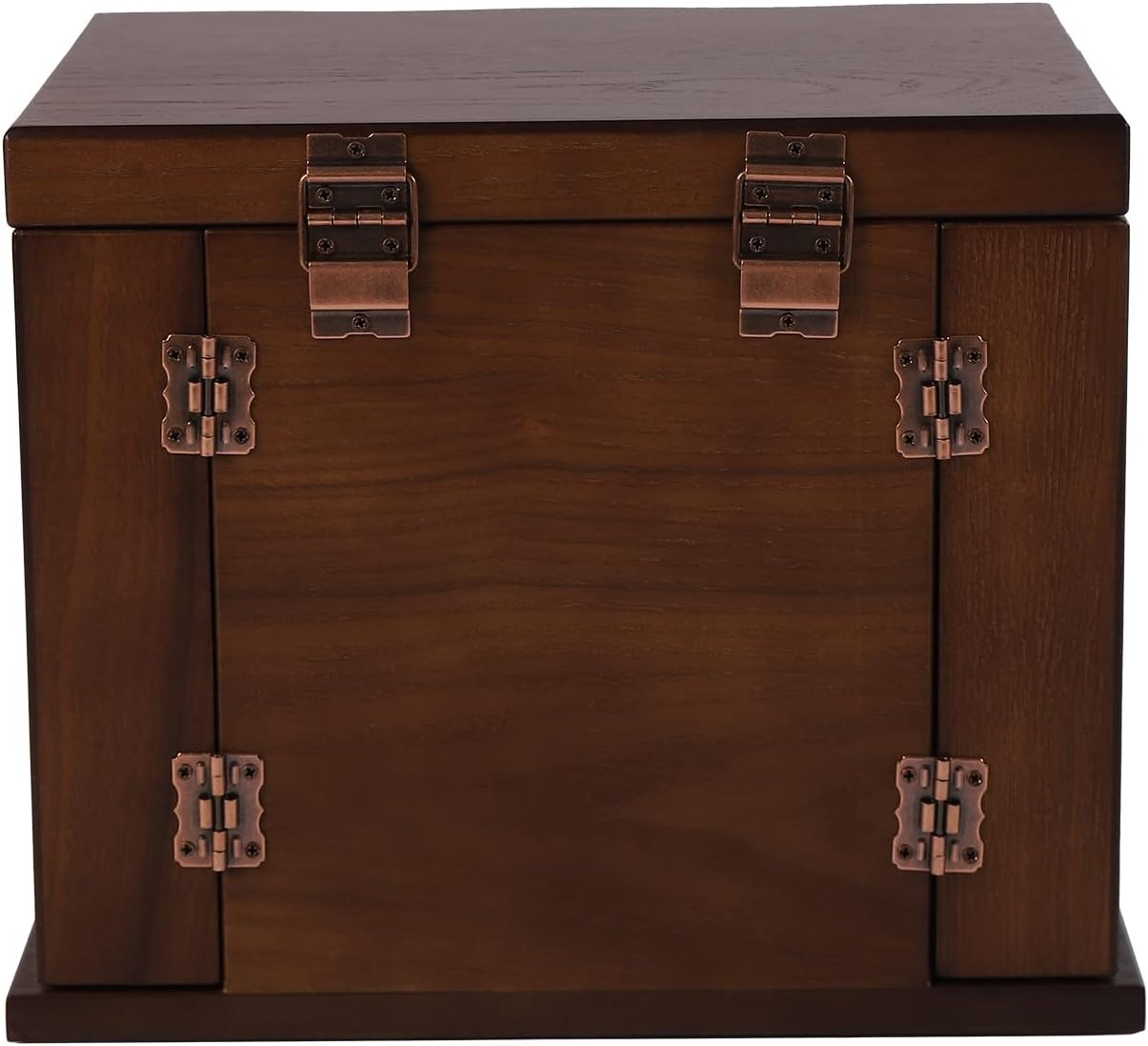 Jewelry Box Organizer with Mirror 5 Layer Large 4 Drawers