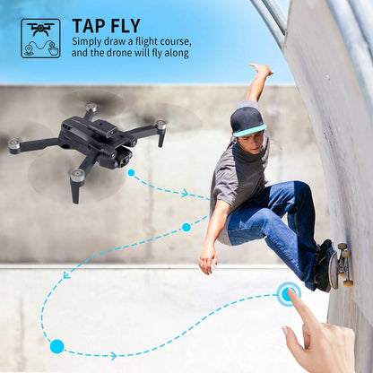 4K FPV Drone with Dual Camera, Brushless Motor, 2 Batteries, Optical Flow RC Quadcopter