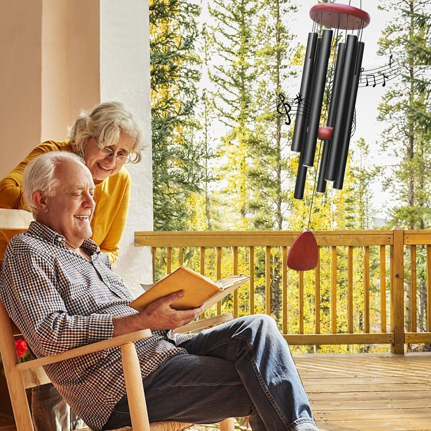 Large Wind Chimes with Deep Tones – Resonant Sound for Patios & Porches