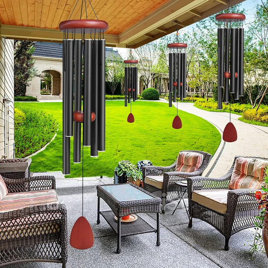 Large Wind Chimes with Deep Tones – Resonant Sound for Patios & Porches