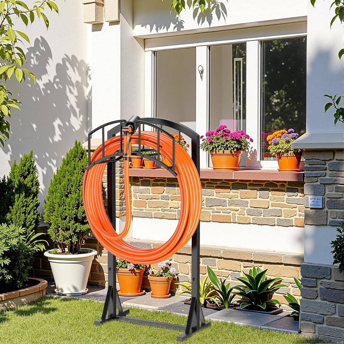 Garden Hose Holder Holds 151 feet Hose, Heavy Duty