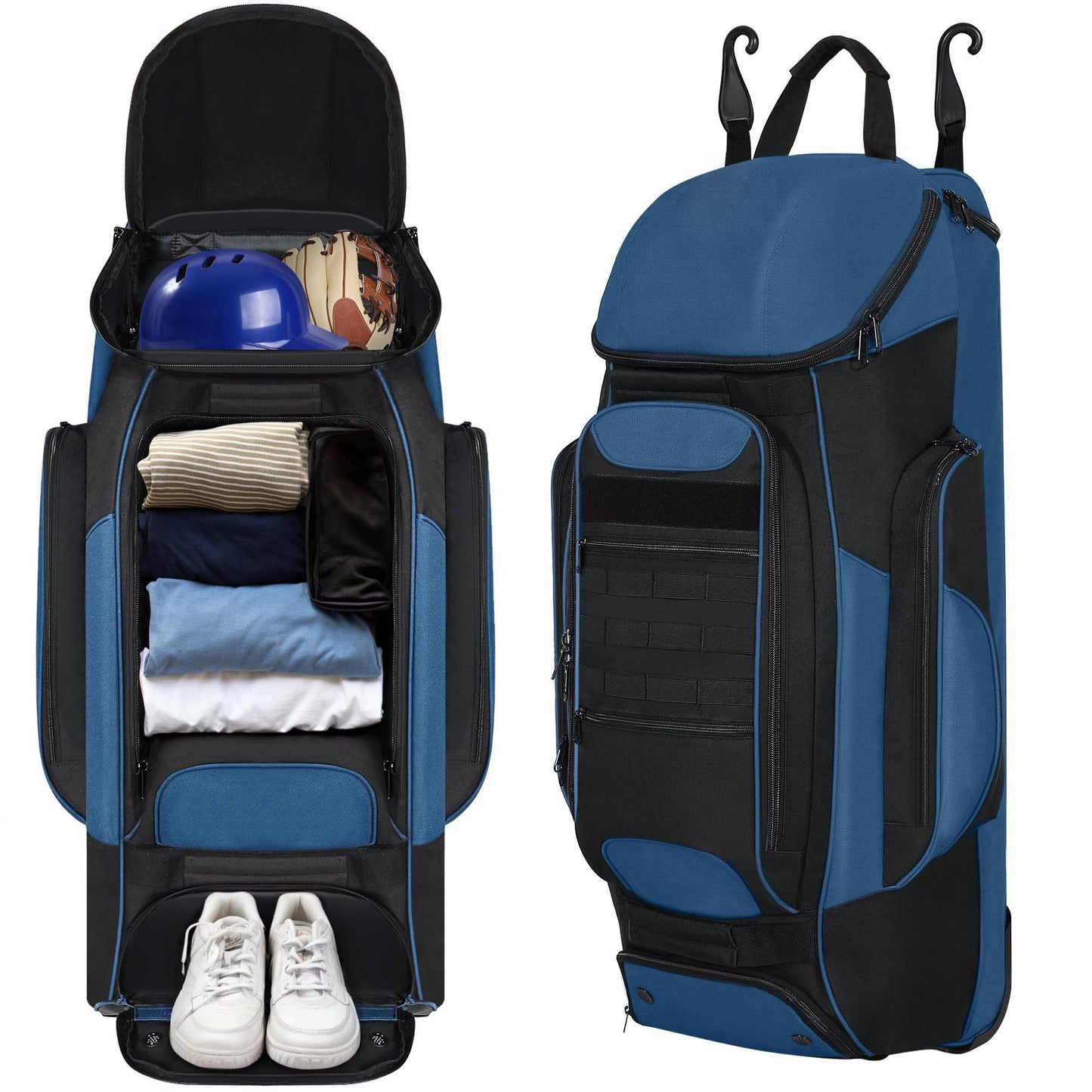 Baseball Catcher Bag with Wheels