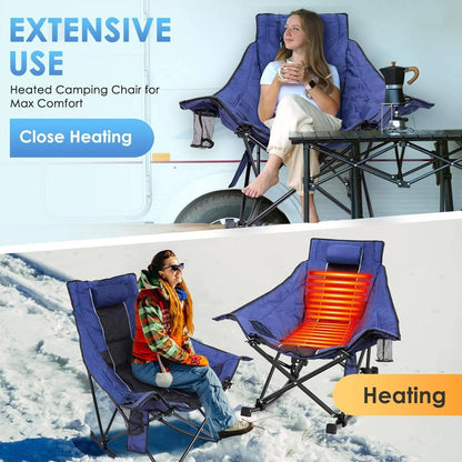 Oversized Heated Rocking Camping Chair
