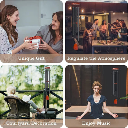 Large Wind Chimes with Deep Tones – Resonant Sound for Patios & Porches