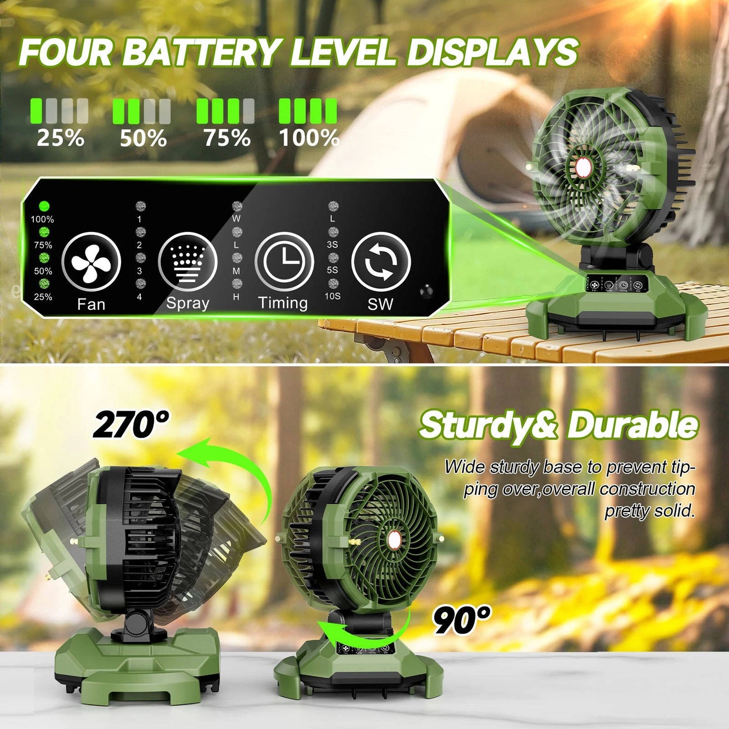 Misting Fan For Patio Camping