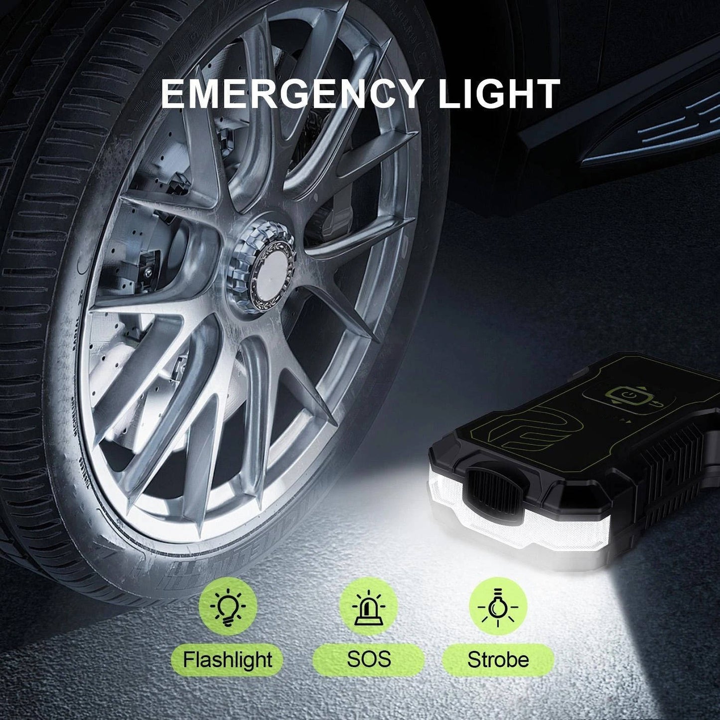 Car Jump Starter 10000mAh with Air Compressor