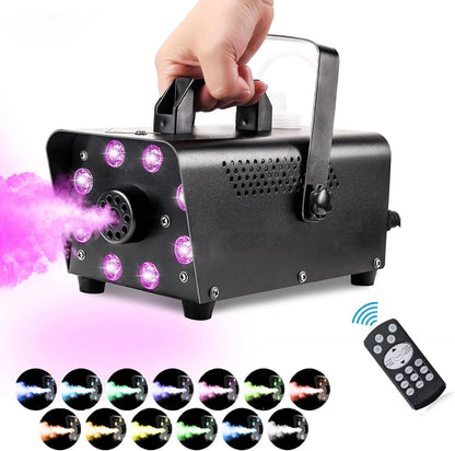 Smoke Machine W/ 13 Colorful LED Lights Effect