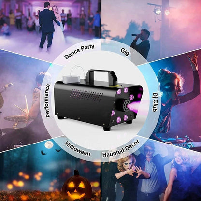 Smoke Machine W/ 13 Colorful LED Lights Effect
