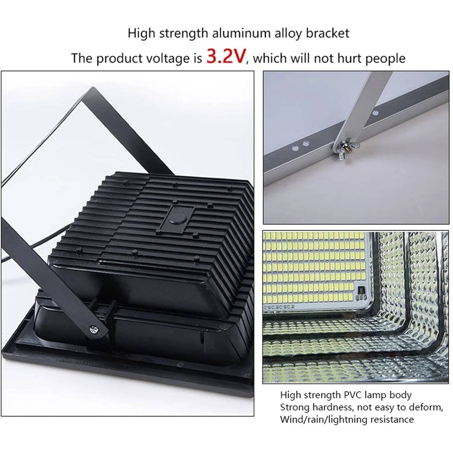 600W LED Solar Flood Lights Outdoor Street Light