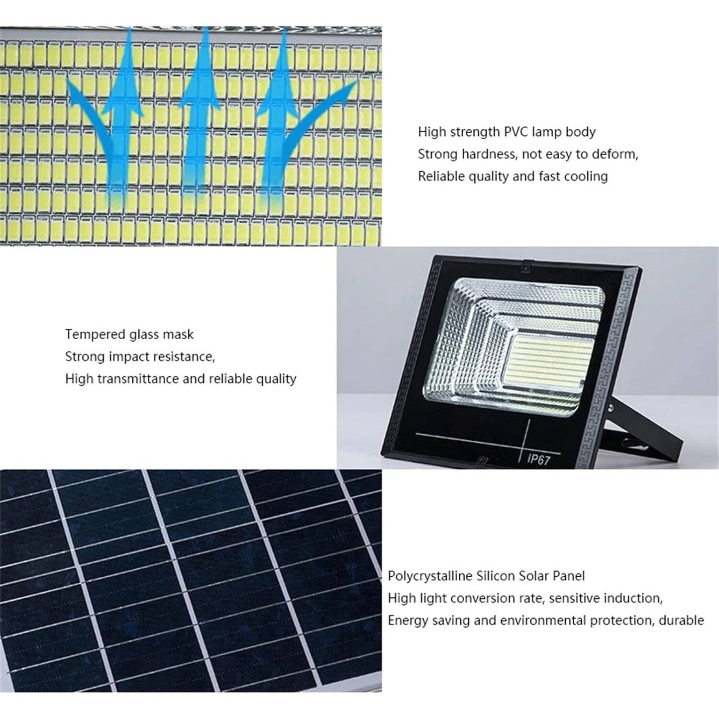 600W LED Solar Flood Lights Outdoor Street Light