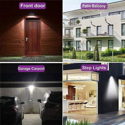 3 szt. zewnętrznych lamp ściennych LED z czujnikiem ruchu i zasilaniem solarnym