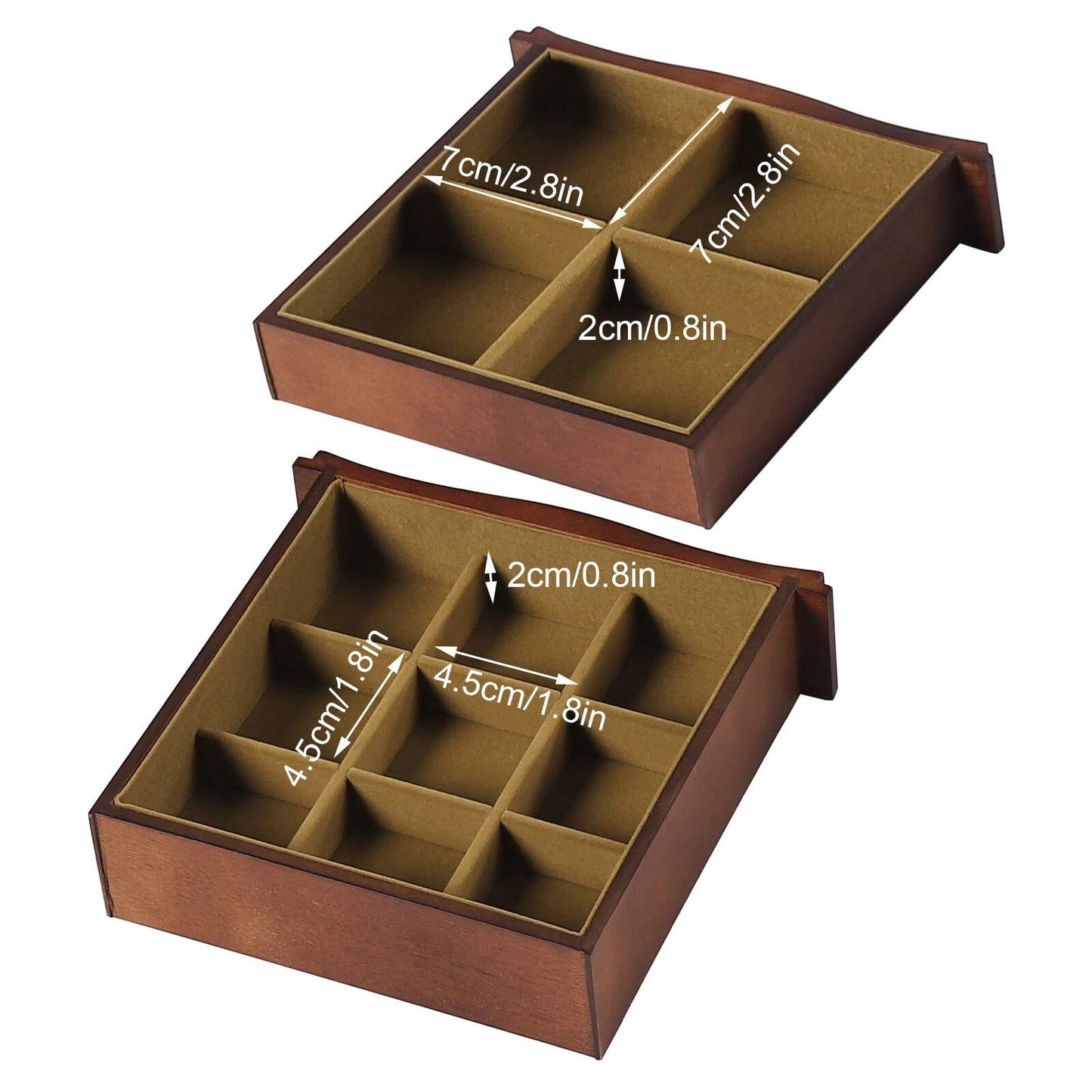 Jewelry Box Organizer with Mirror 5 Layer Large 4 Drawers