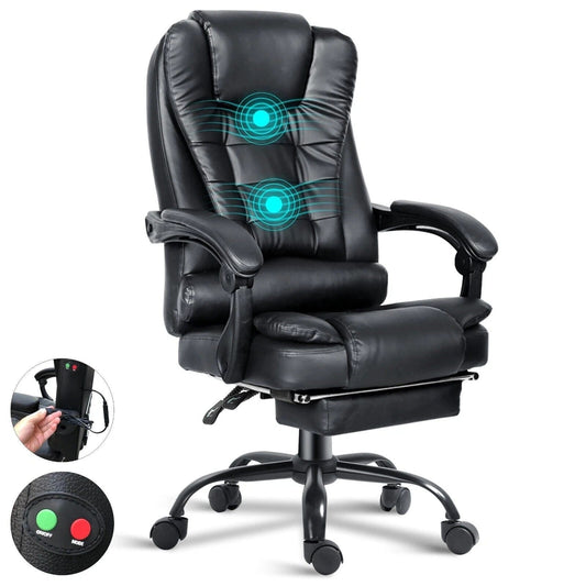Ergonomic Office Chair with Massage – Lumbar Support & Reclining Function