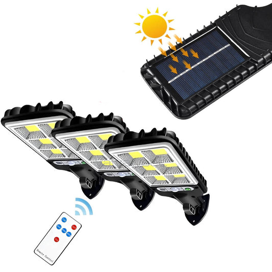 3PCS Outdoor Solar Wall Light LED Motion Sensor