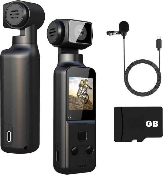 4K Body Camera with External Microphone