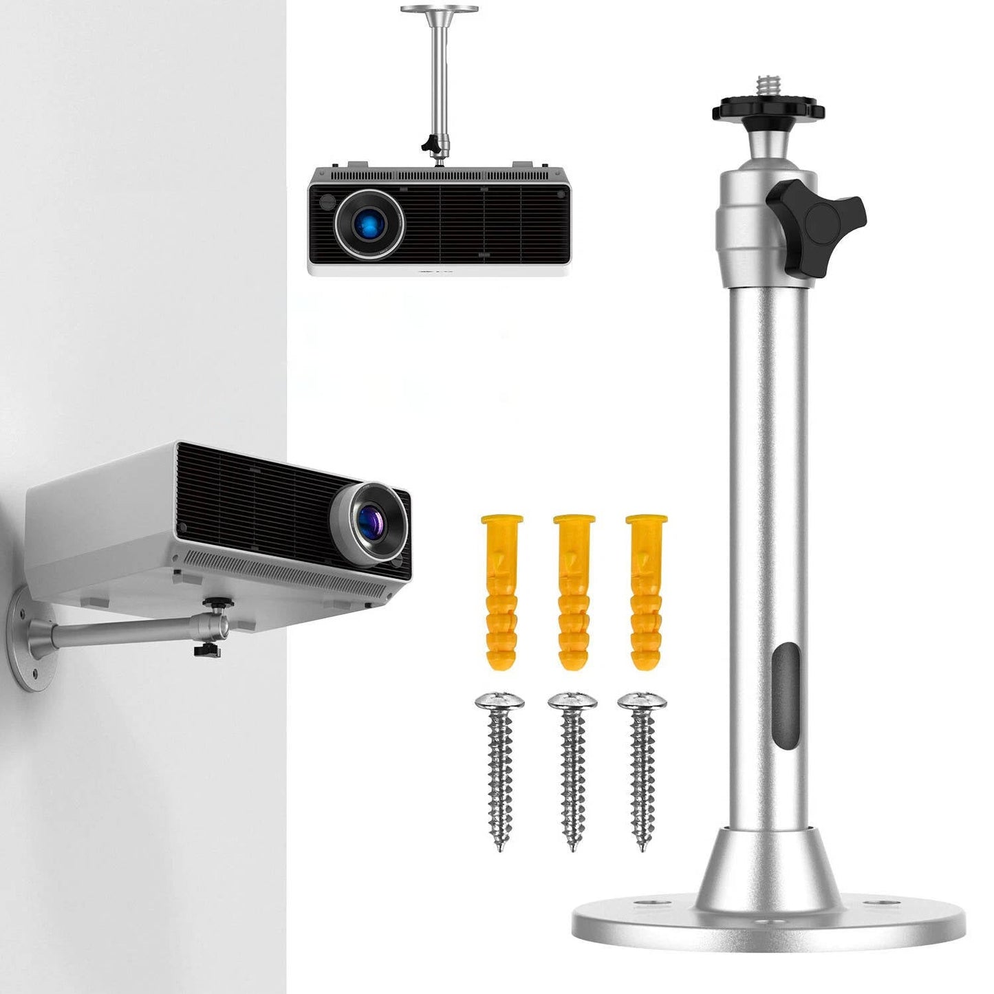 Universell aluminium takfäste för projektor
