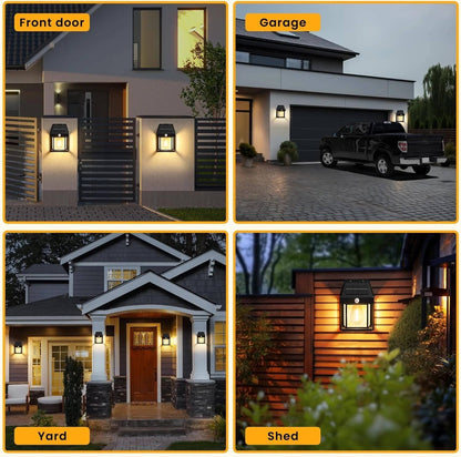 LED Solar Wall Lights Outdoor Garden Lamp