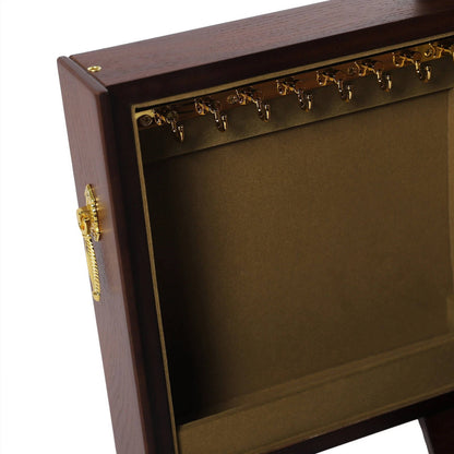 Jewelry Box Organizer with Mirror 5 Layer Large 4 Drawers