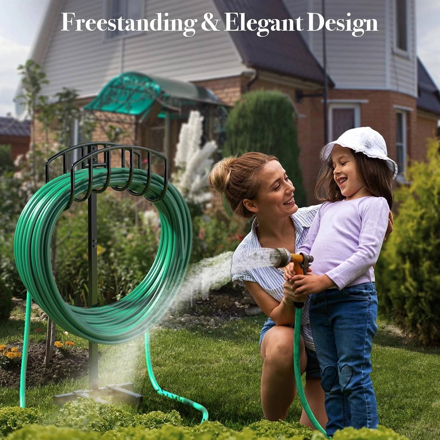 Garden Hose Holder Holds 151 feet Hose, Heavy Duty