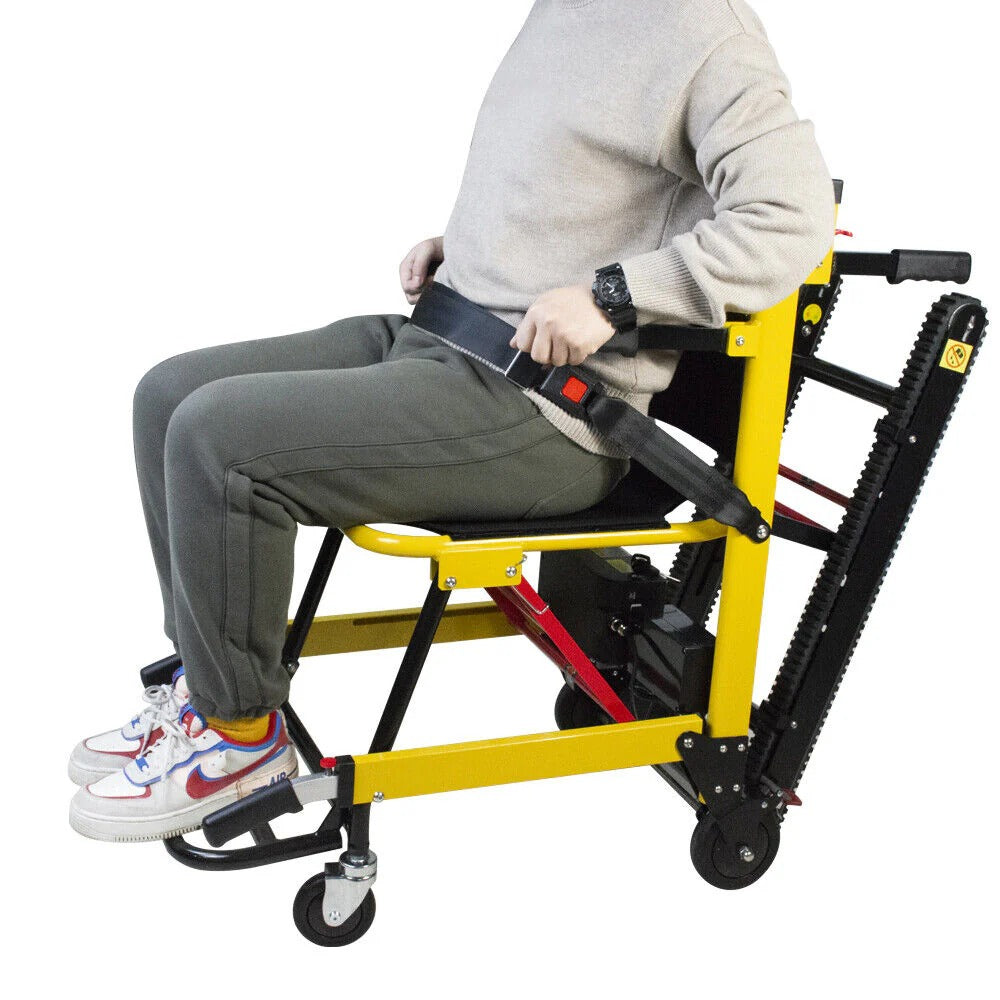 Motorized portable elderly stair climbing lift wheelchair