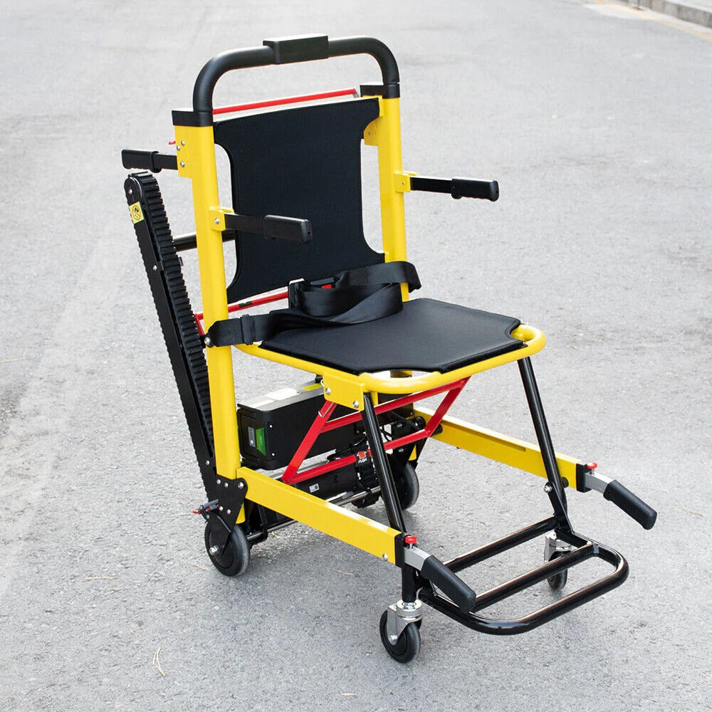 Motorized portable elderly stair climbing lift wheelchair