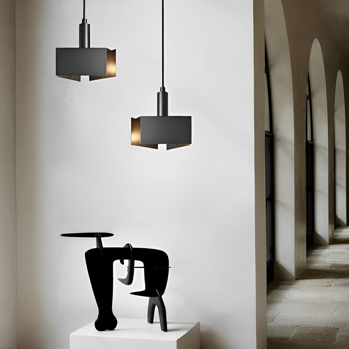 Industriële lineaire hangende kroonluchter plafondlamp armatuur