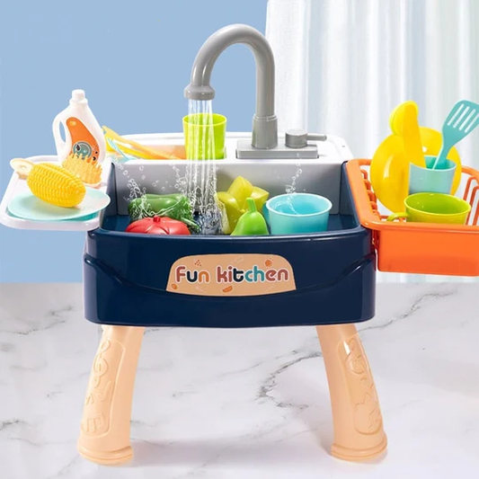 Kids Play Sink with Running Water – Indoor/Outdoor Standing Toy Kitchen Sink