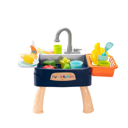 Kids Play Sink with Running Water – Indoor/Outdoor Standing Toy Kitchen Sink
