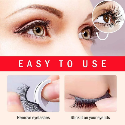 Reusable Self-Adhesive Eyelashes – No Glue, Premium Natural Look