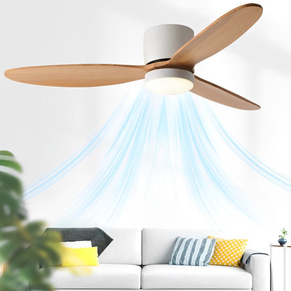 LED Inverter Silent White Low Floor DC Motor Simple Ceiling Fan Light