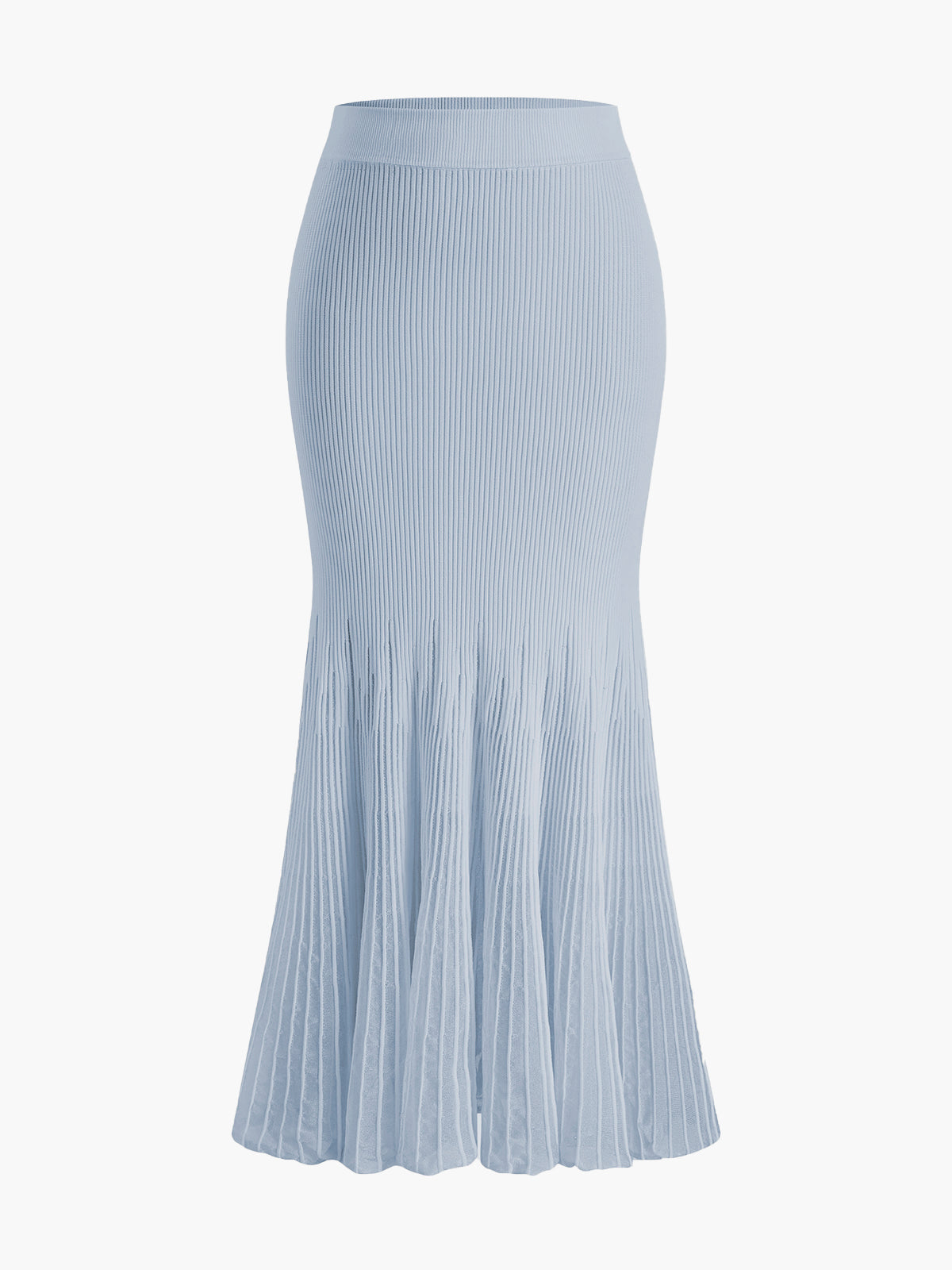 Mesh Panel Pleated Skirt