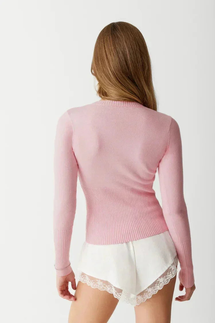 Mia  - Classic Cardigan For Women