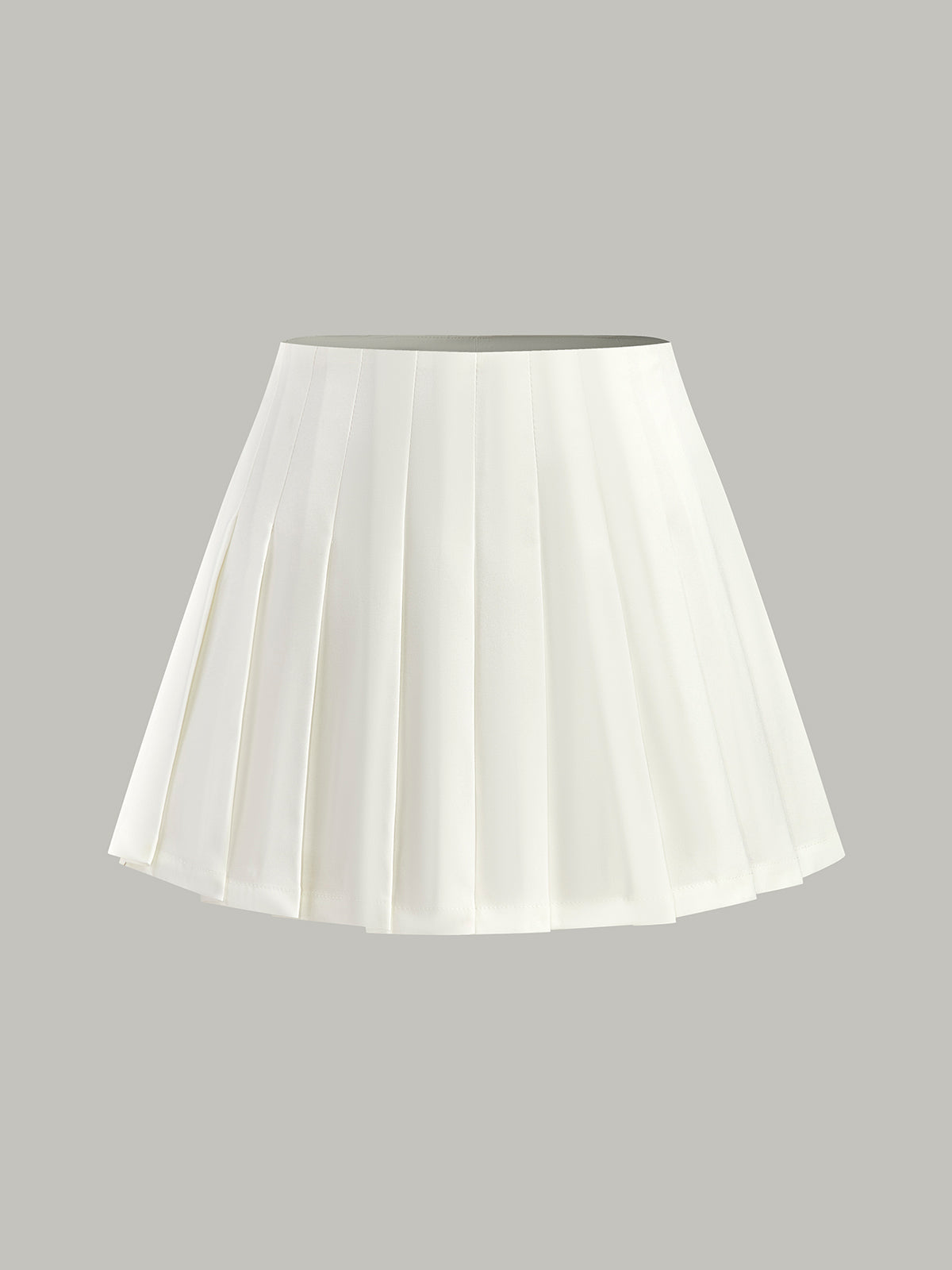Mid-Waisted Pleated Skirt