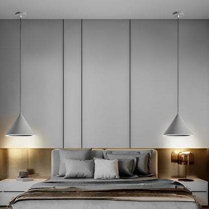 Minimalist Conical LED Macaron Color Pendant Light Island Lighting Chandelier