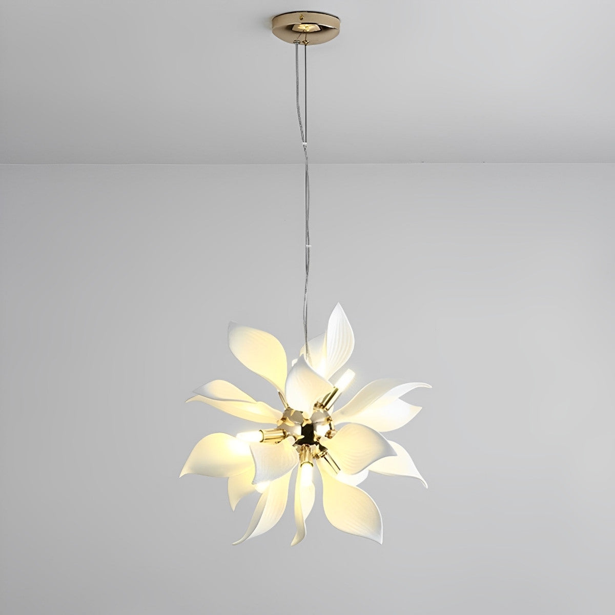 Modern Ceramics Flower Art Chandelier Light
