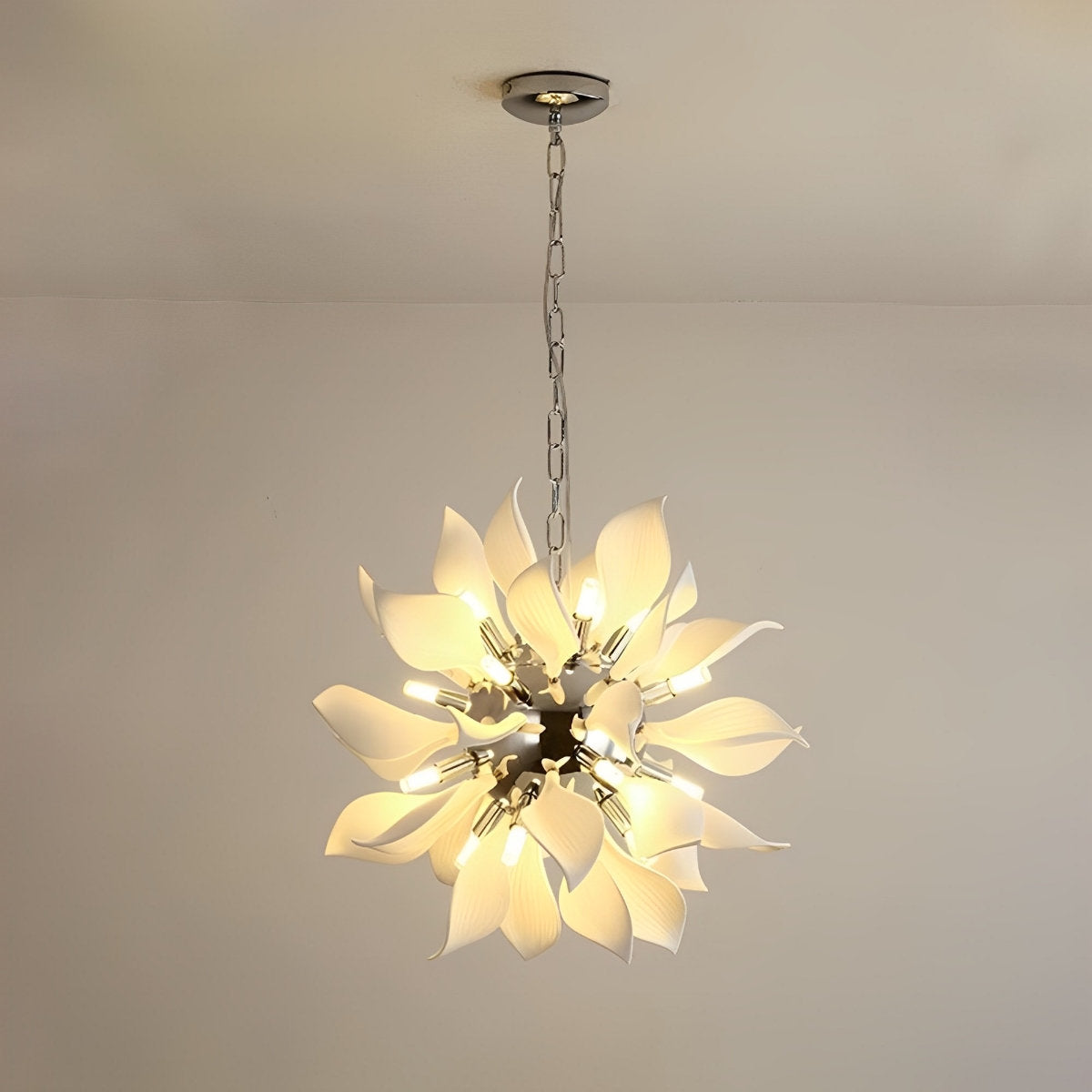 Modern Ceramics Flower Art Chandelier Light