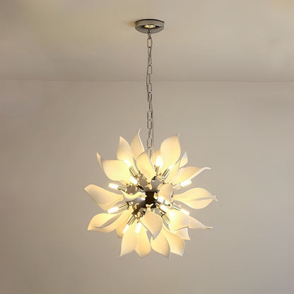 Modern Ceramics Flower Art Chandelier Light