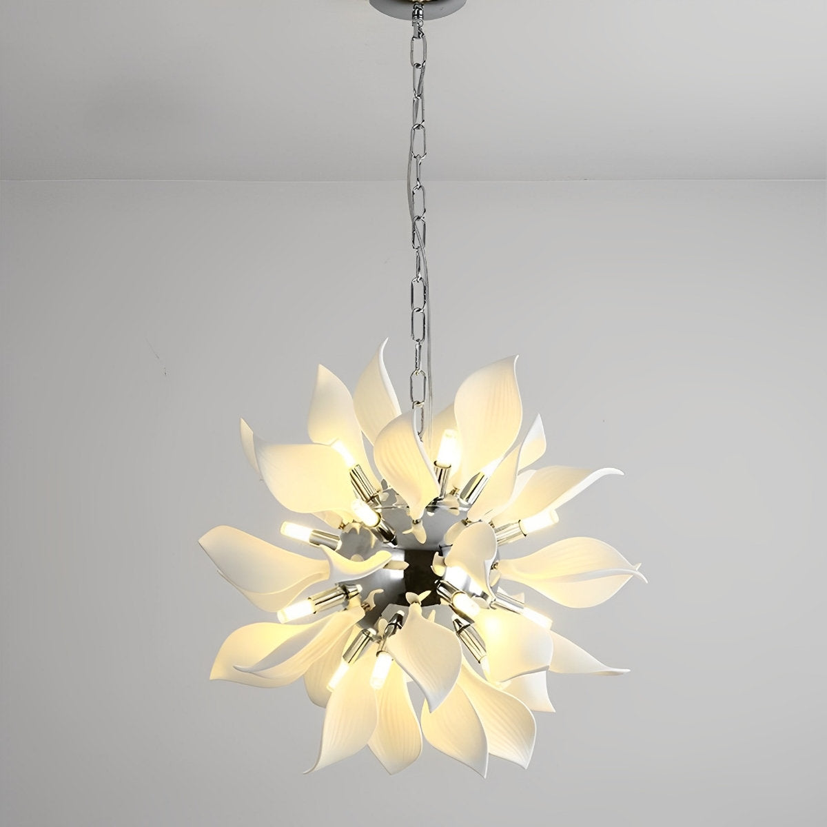 Modern Ceramics Flower Art Chandelier Light