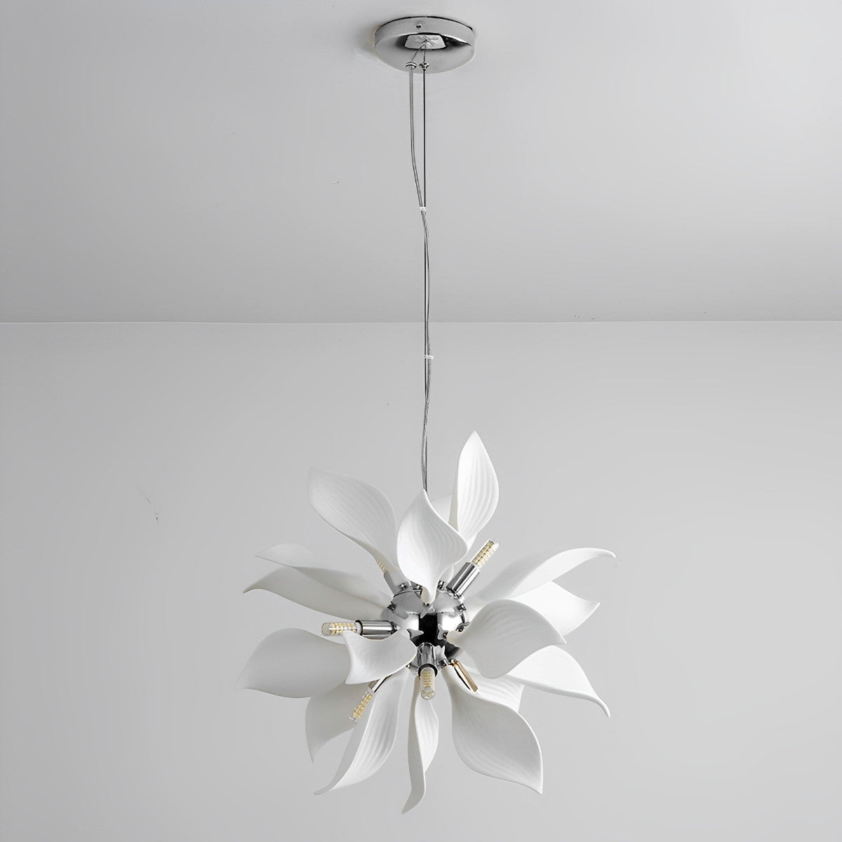 Modern Ceramics Flower Art Chandelier Light