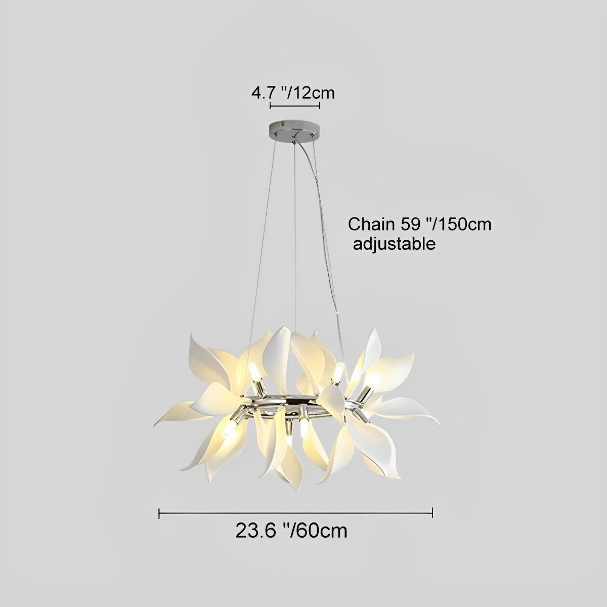 Modern Ceramics Flower Art Chandelier Light