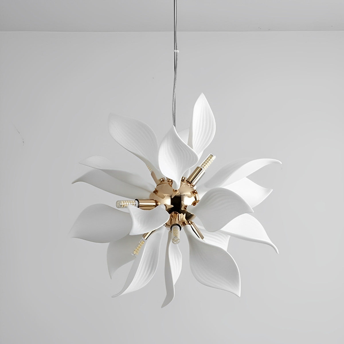 Modern Ceramics Flower Art Chandelier Light