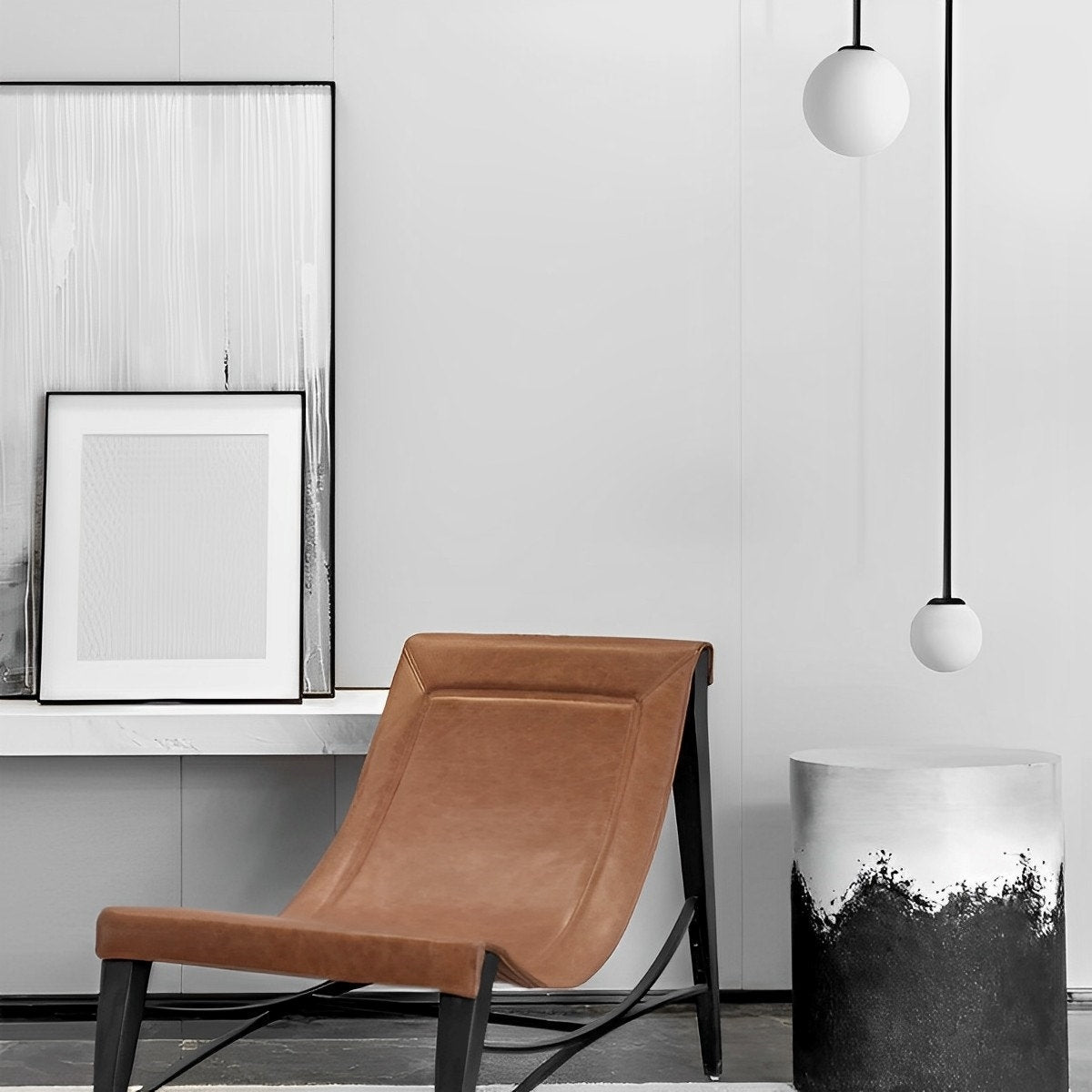Modern eigentijds hangend plafondlamp voor slaapkamer en studeerkamer