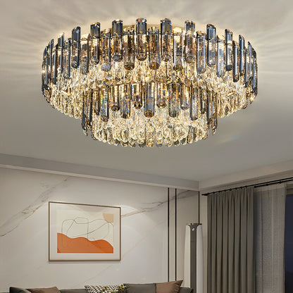Modern Round Luxury Crystal Ceiling Lights