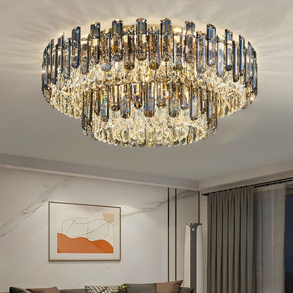 Modern Round Luxury Crystal Ceiling Lights